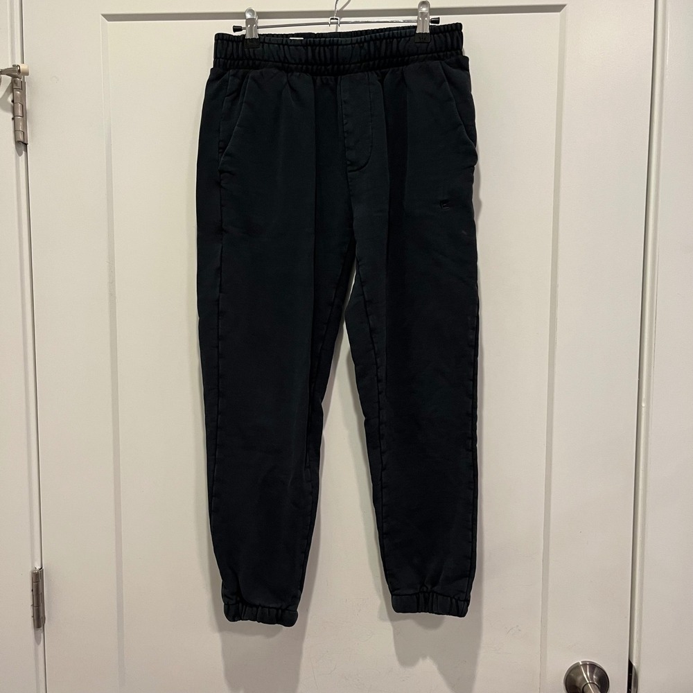 Everlane Organic Cotton Jogger Sweatpants Black XS Tapered Leg Loungewear